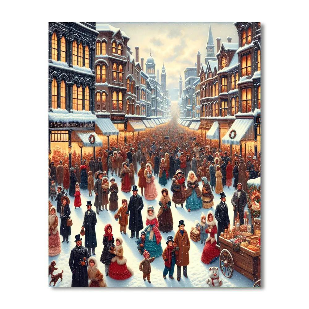 Victorian Winter Festival Paint By Numbers