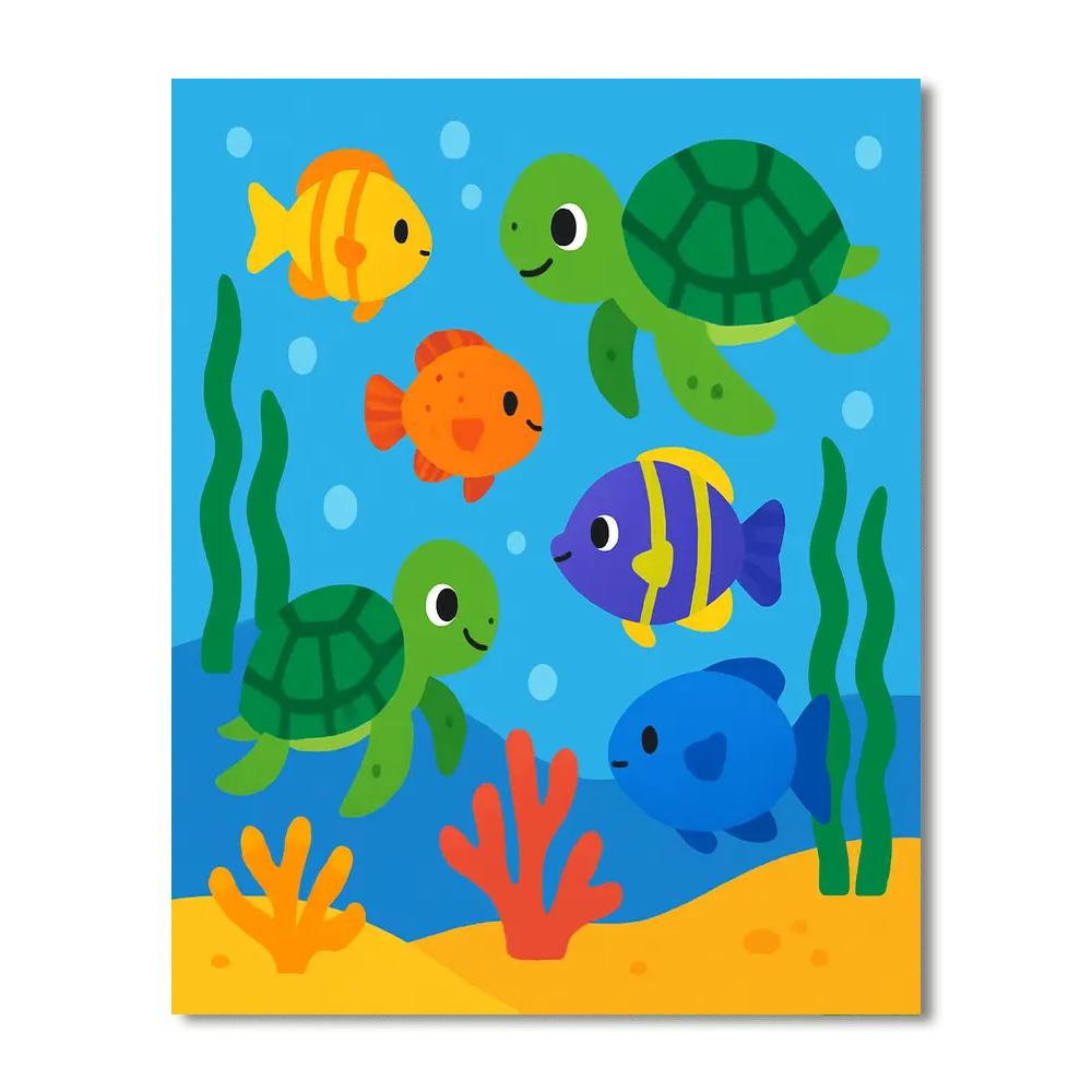 Sea Life Wonders Painting By Numbers Kit