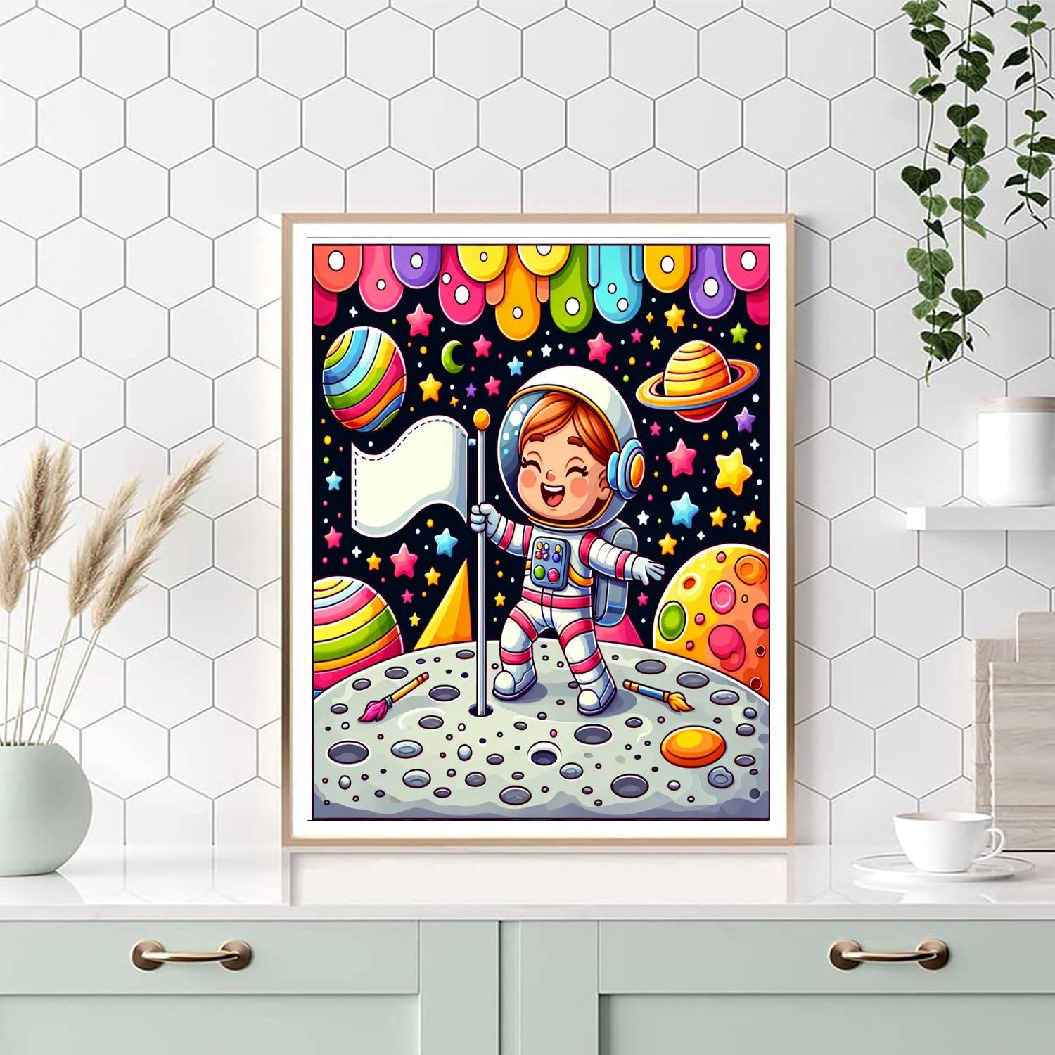 Lunar Explorer Challenge Paint By Number