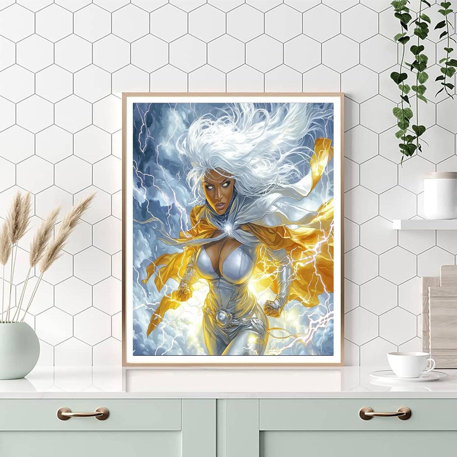 Halle Berry: The Epitome Of Strength As Storm Paint By Numbers Kits