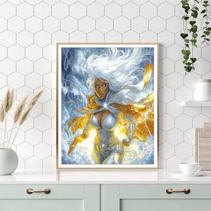 Halle Berry: The Epitome Of Strength As Storm Paint By Numbers Kits