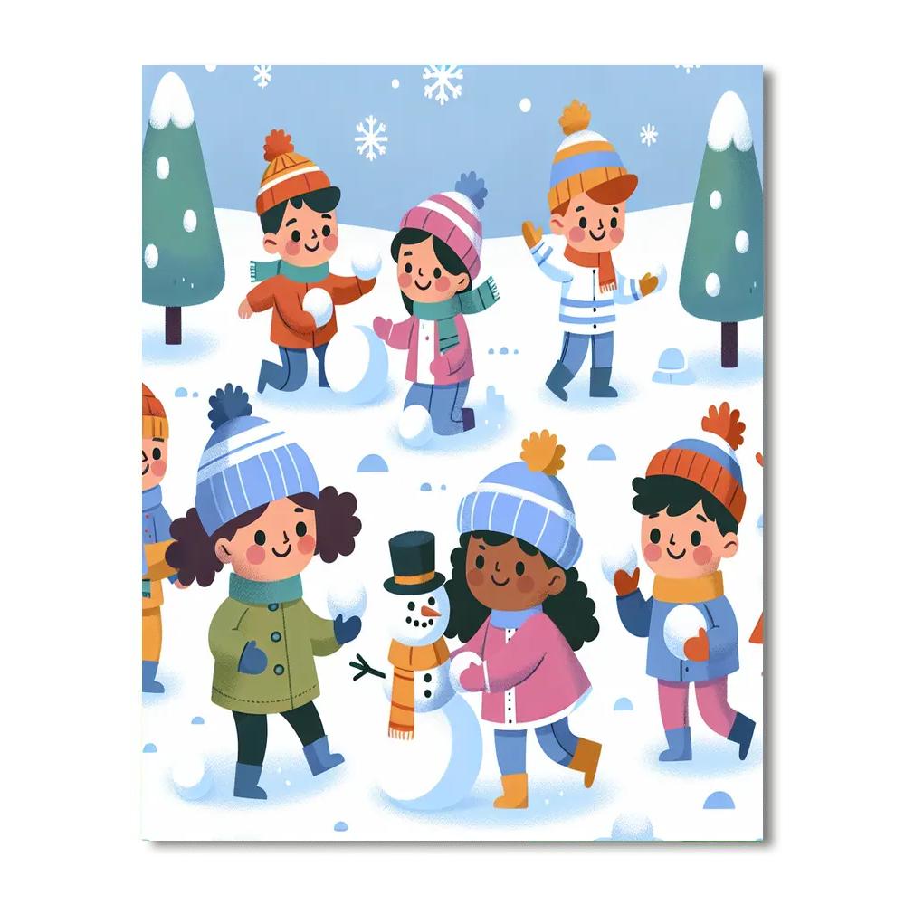 Winter Magic Numbered Painting Kits