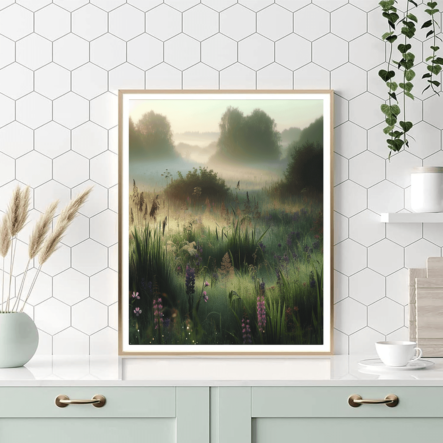 Peaceful Morning Dew Painting Number Kit