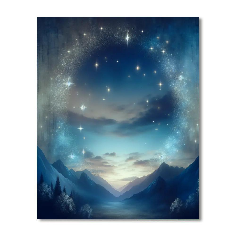 Celestial Evening Glow Number Painting