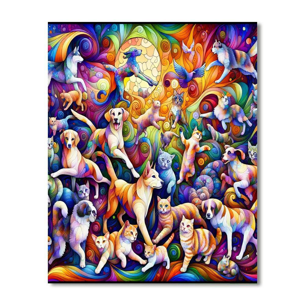 Fantastic Furry Friends Paint By Number