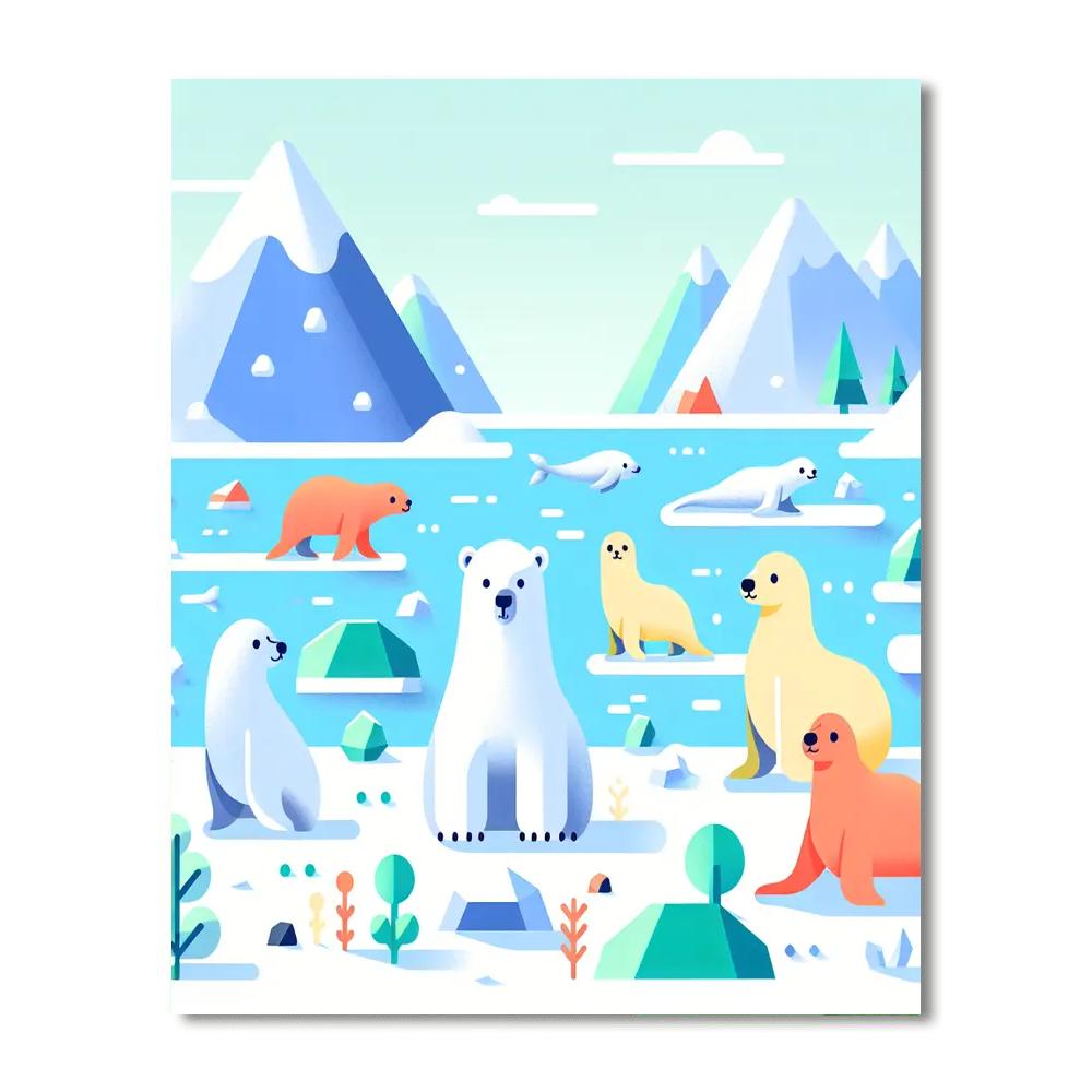 Arctic Animal Discovery Paint By Numbers