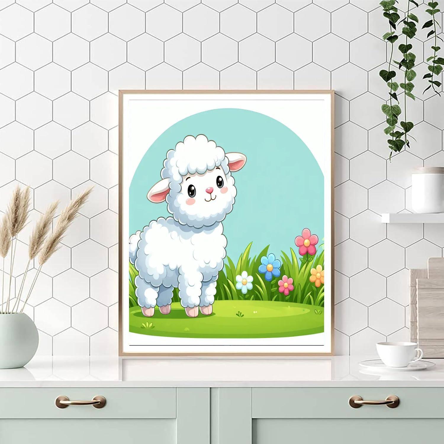 Sweet Baby Lamb Painting By Numbers Kit