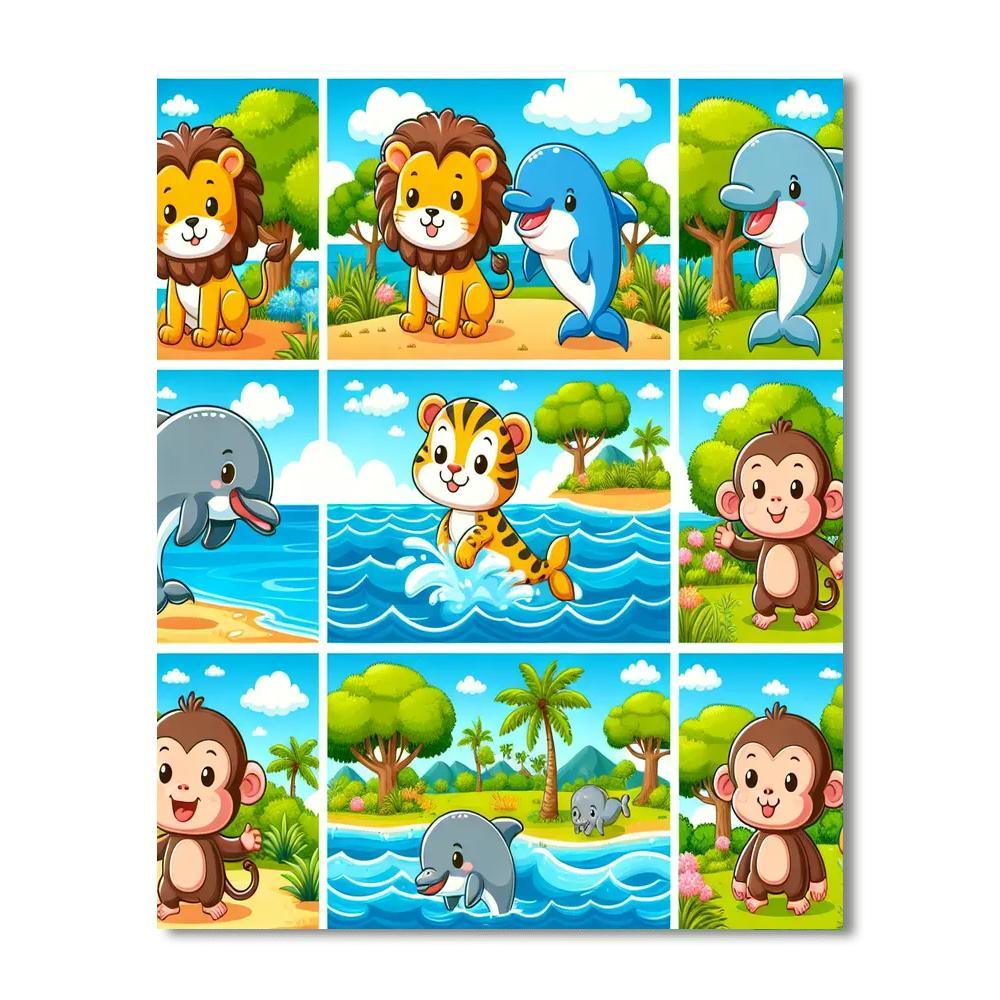 Exploring Animal Habitats Paint By Number