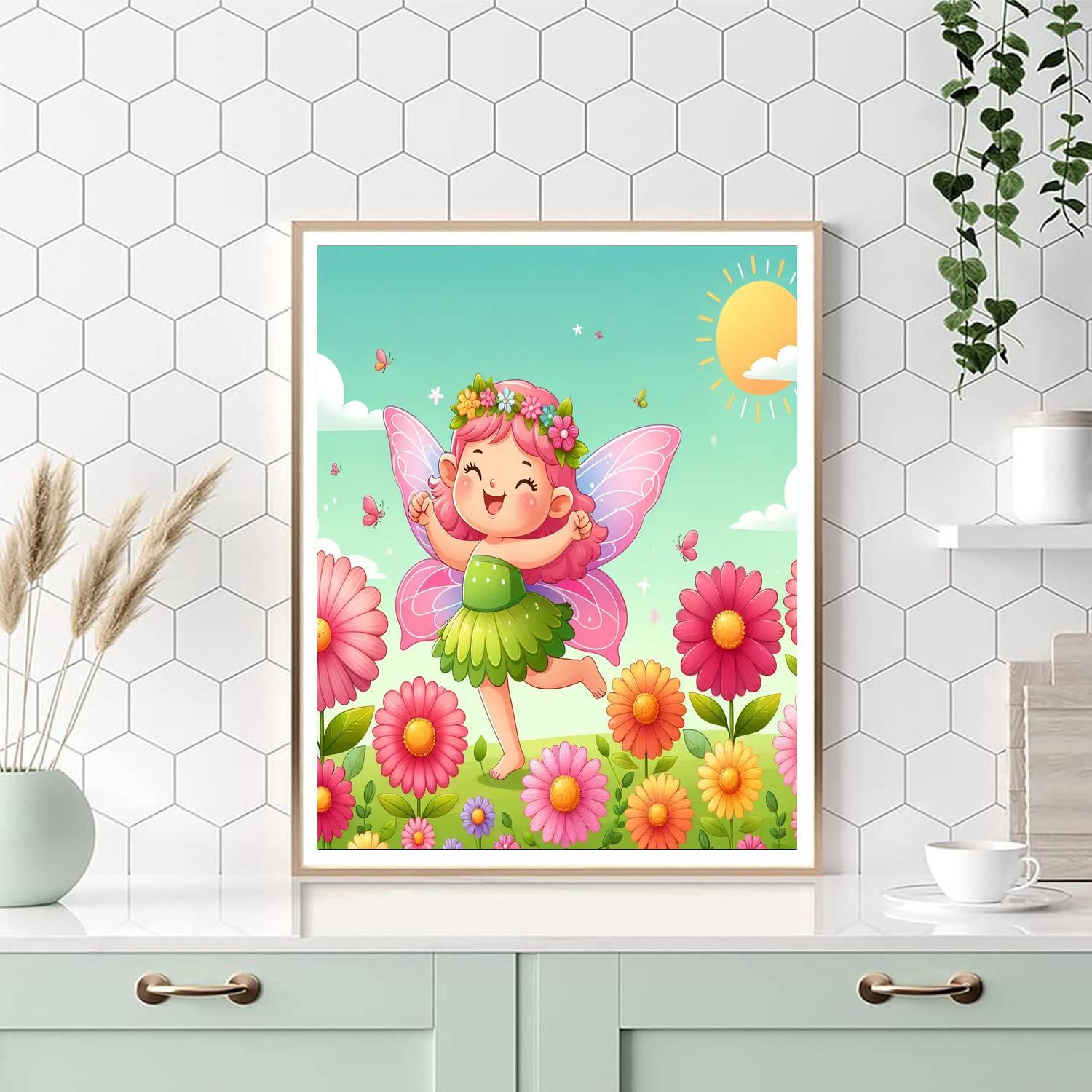 Whimsical Flower Fairy Paint By Numbers Kits