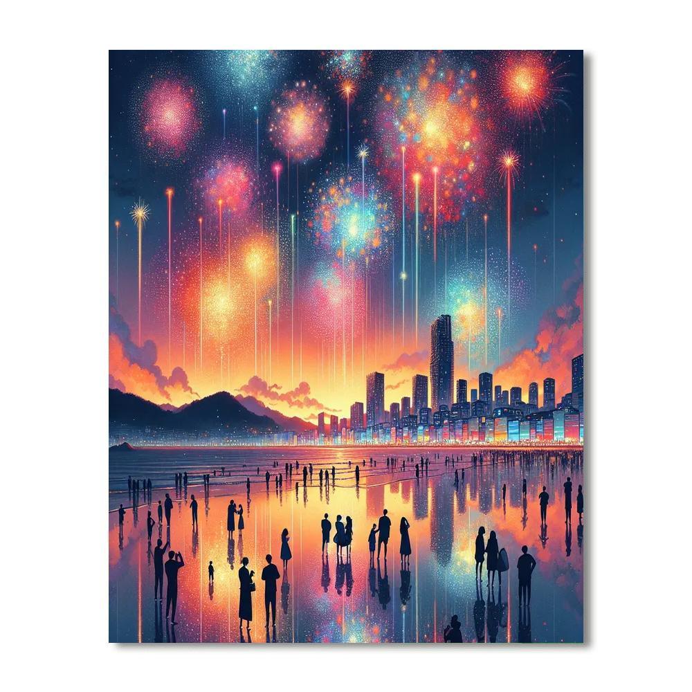 Busan International Fireworks Festival - Busan Numbered Painting Kits