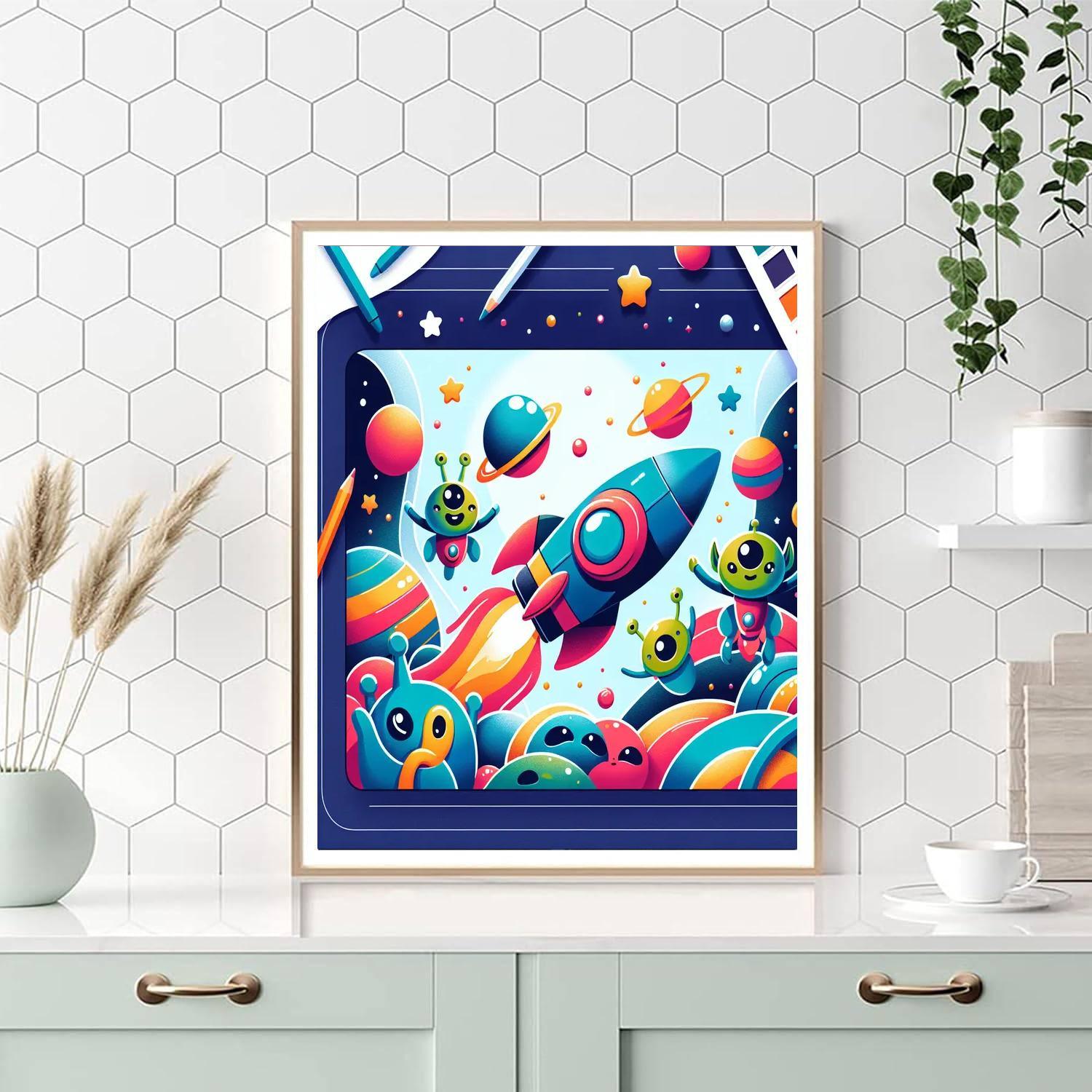 Journey Through Outer Space Paint By Number