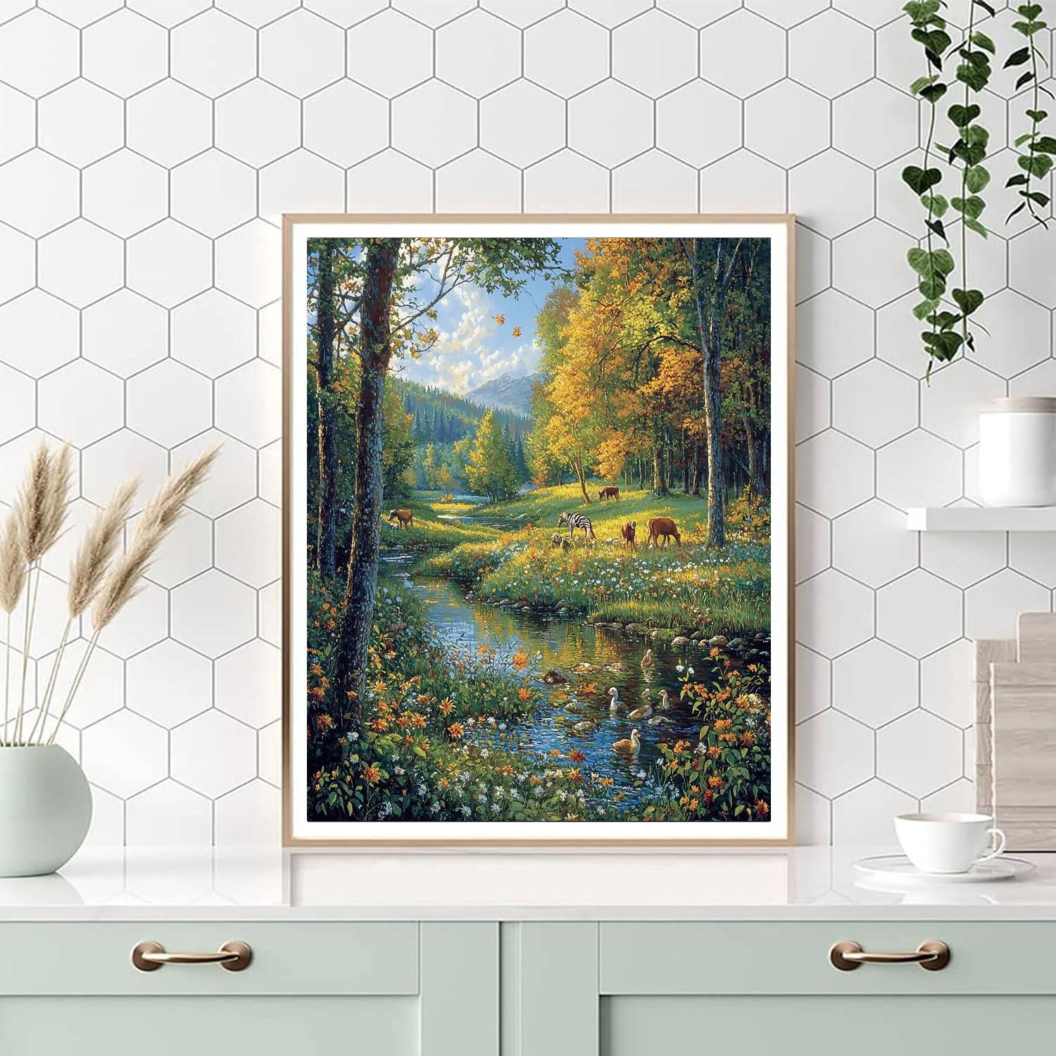 Robert Bateman Inspired Majestic Wildlife Escape  Paint By Numbers