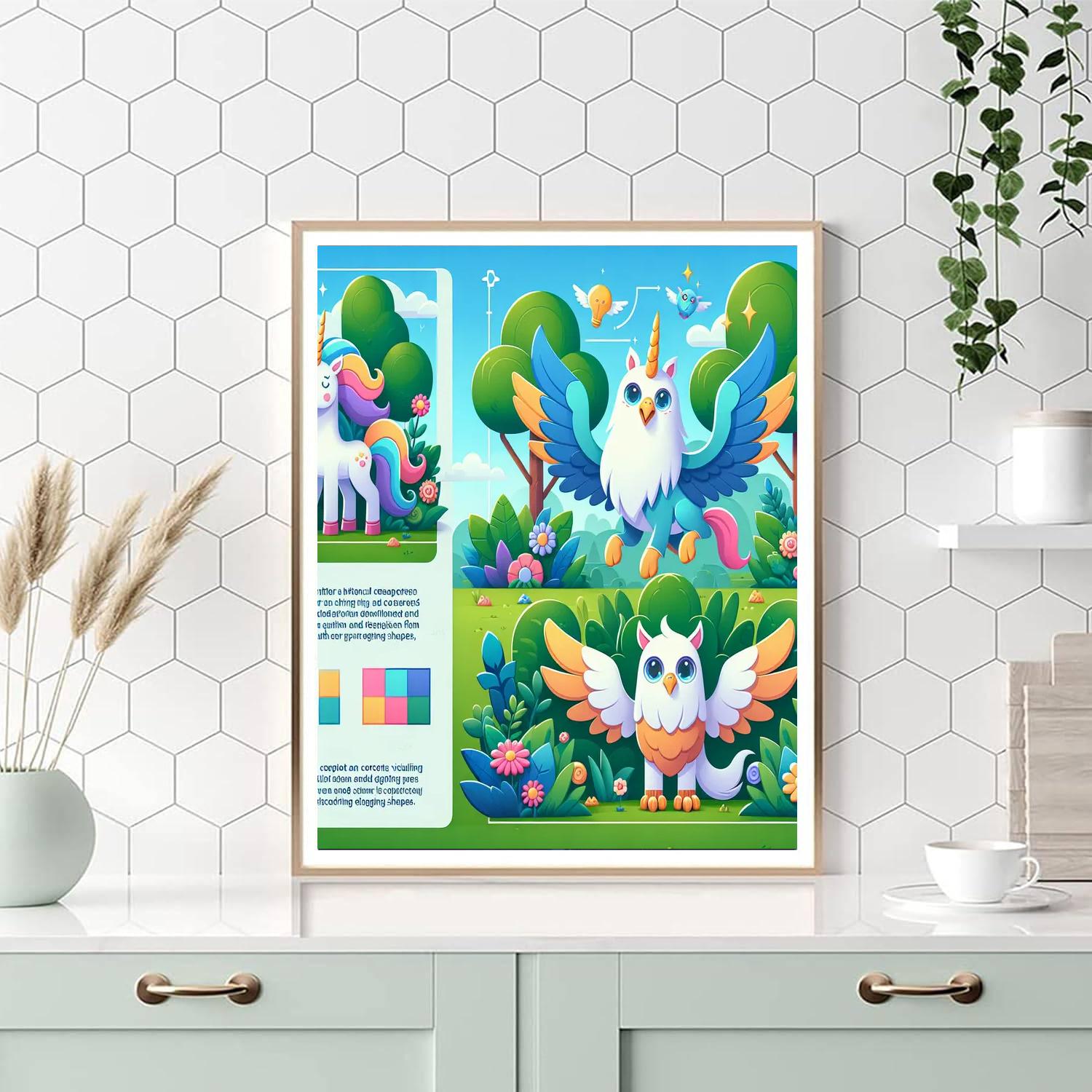 Garden Of Enchanted Beasts Painting Number Kit