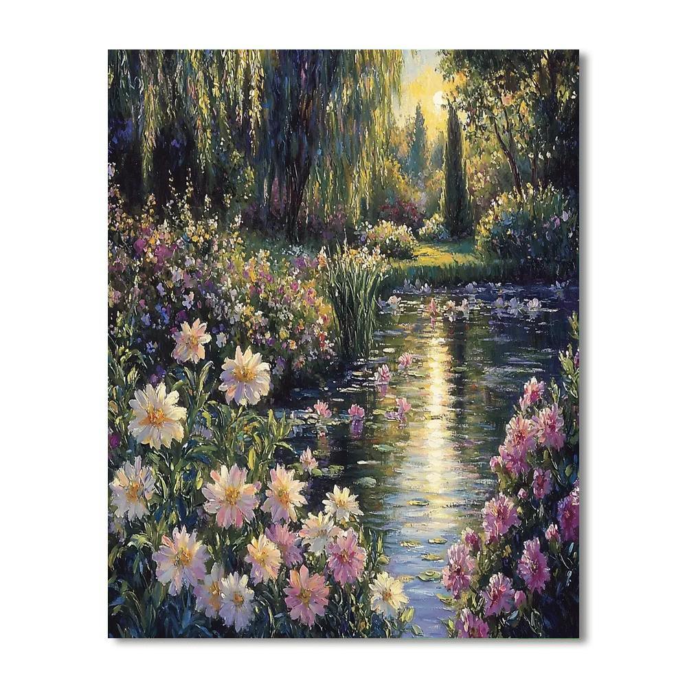 Claude Monet Inspired Monet's Secret Garden  Numbered Painting Kits