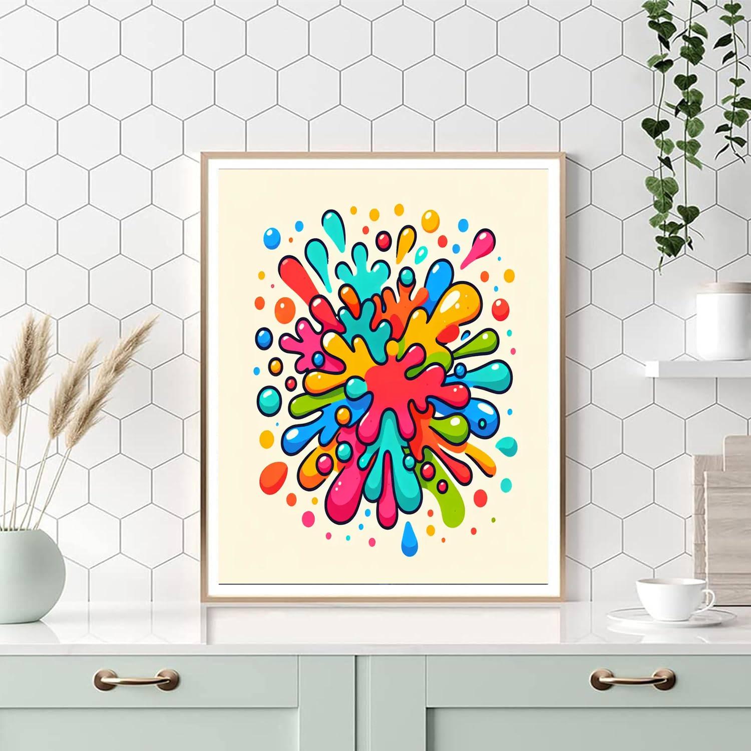 A Splash Of Color Paint By Numbers Art