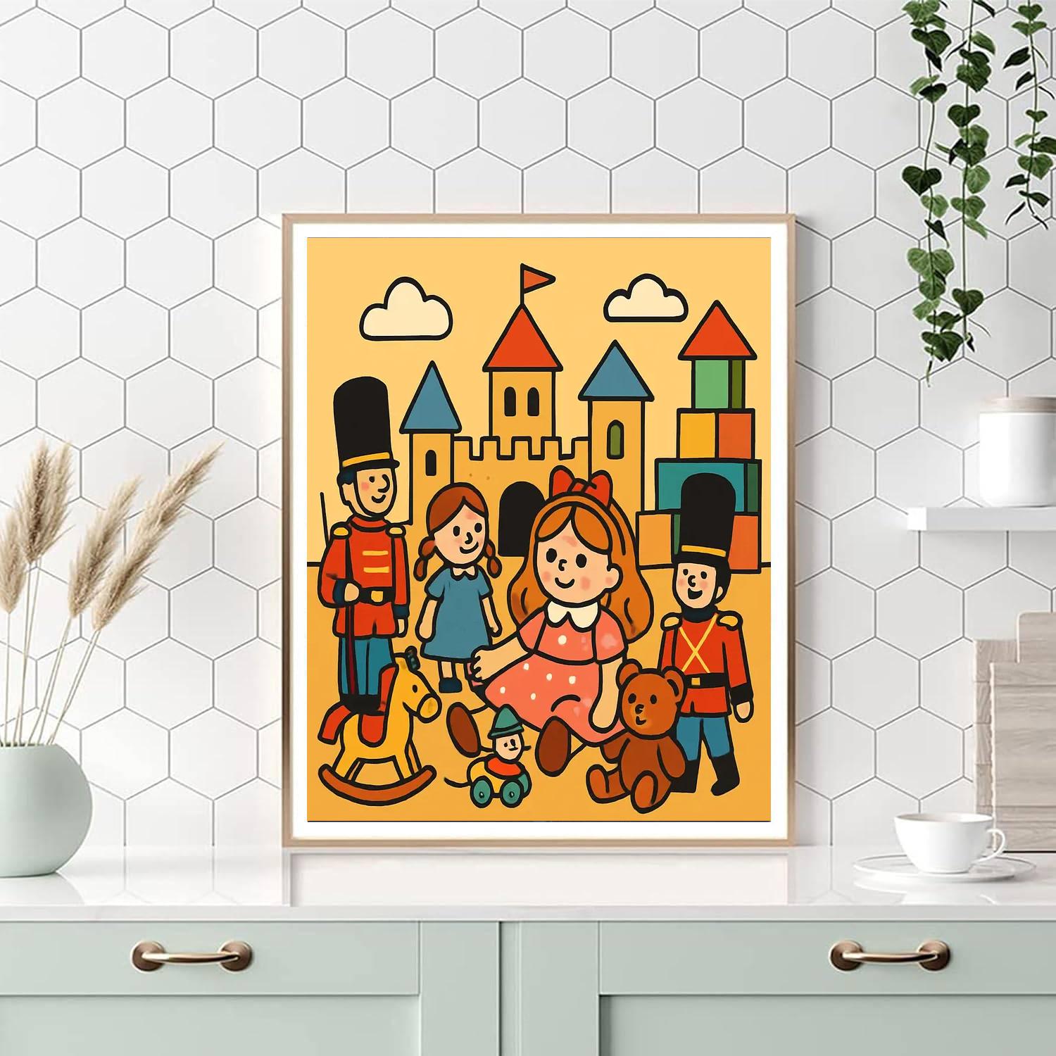 Whimsical Toy Kingdom Painting By Numbers Kit