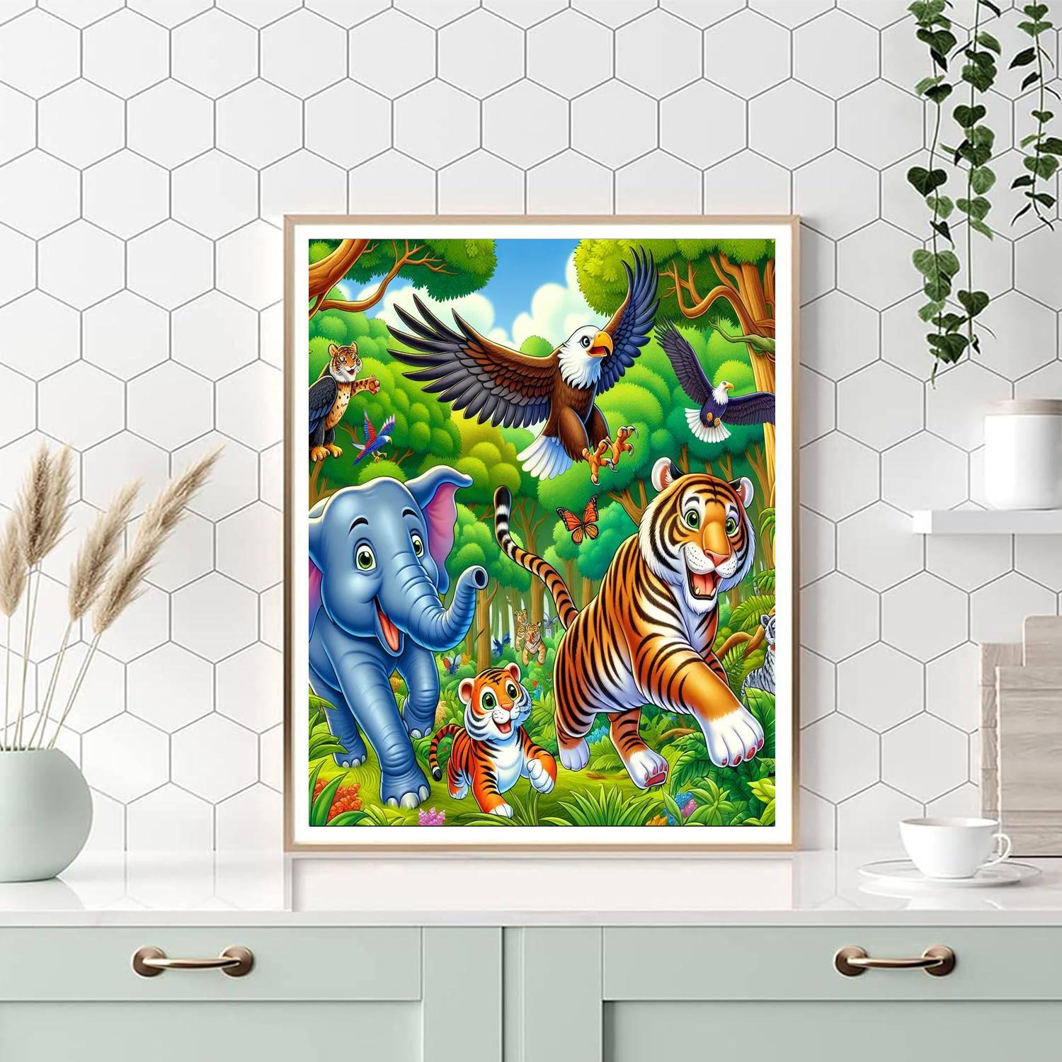 Adventurous Wildlife Journey Numbered Painting Kits
