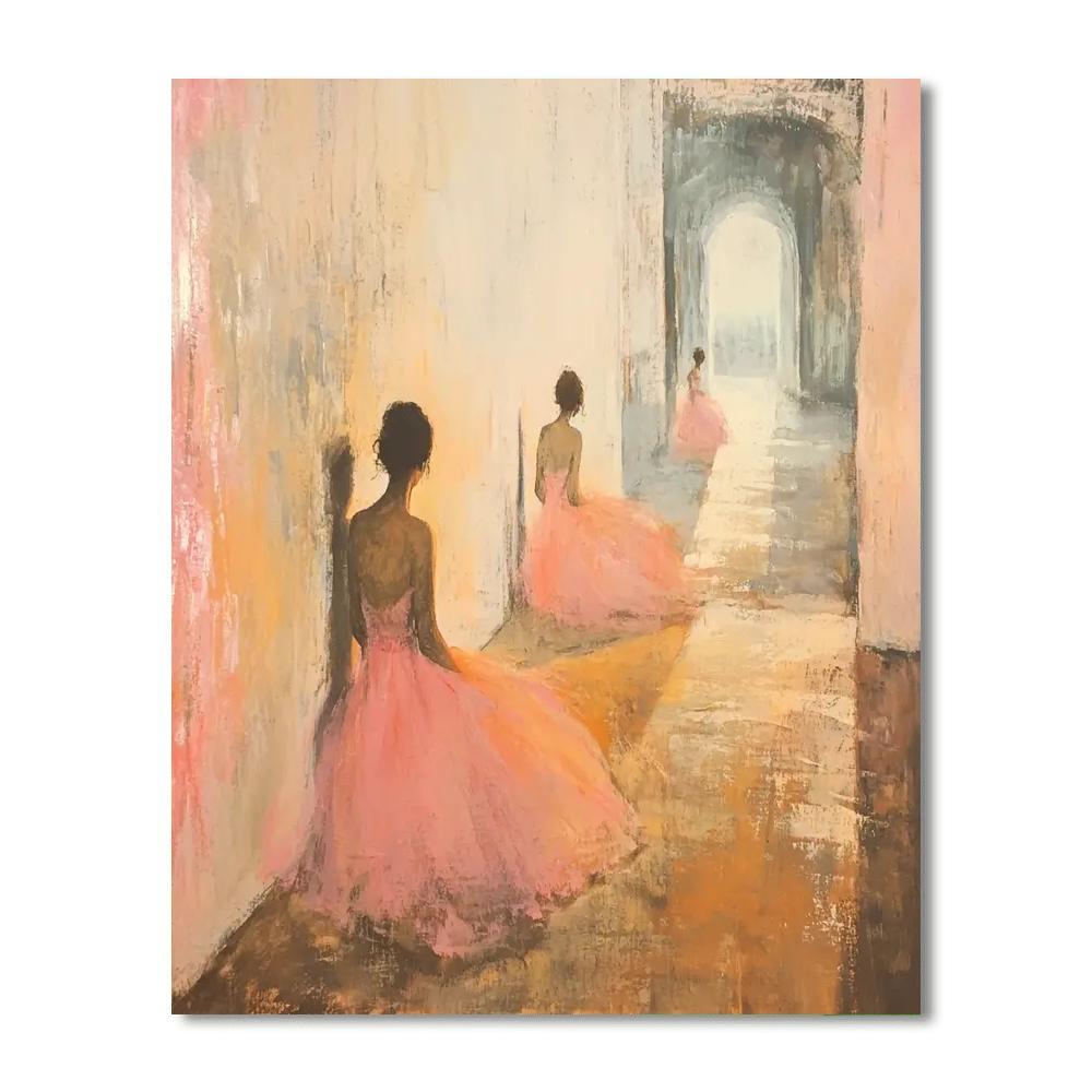 Edgar Degas Inspired Choreographed Dreams  Painting Number Kit