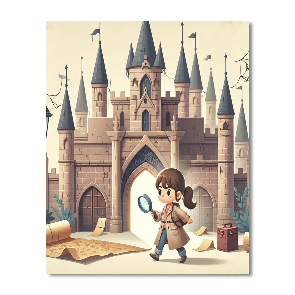 Mystery Castle Expedition Painting Number Kit