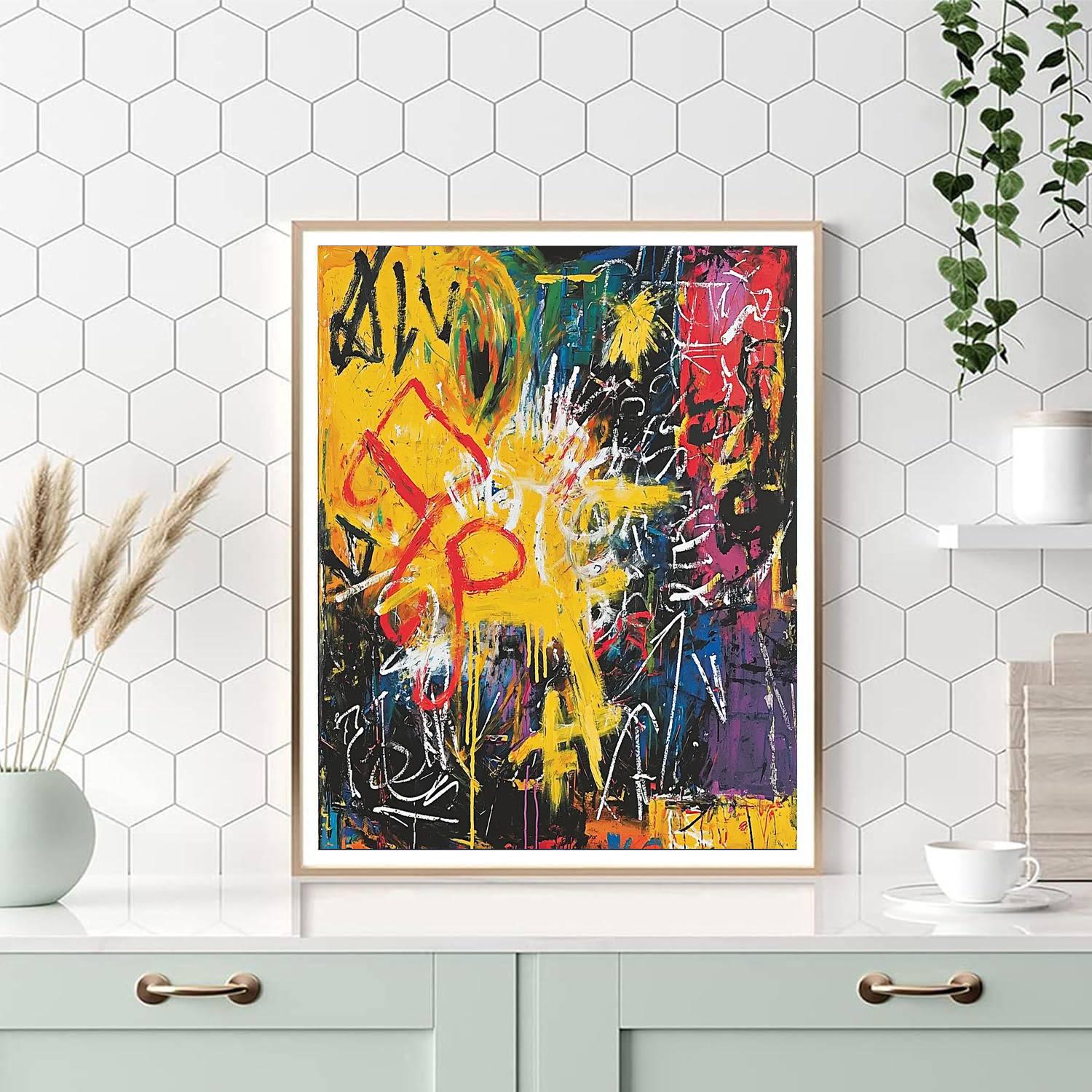 Jean-Michel Basquiat Inspired The Nature Of Thought  Paint By Numbers Kits