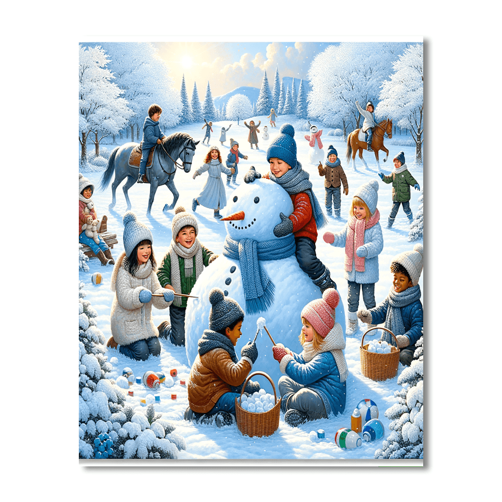 Winter Wonderland Adventures Paint By Color