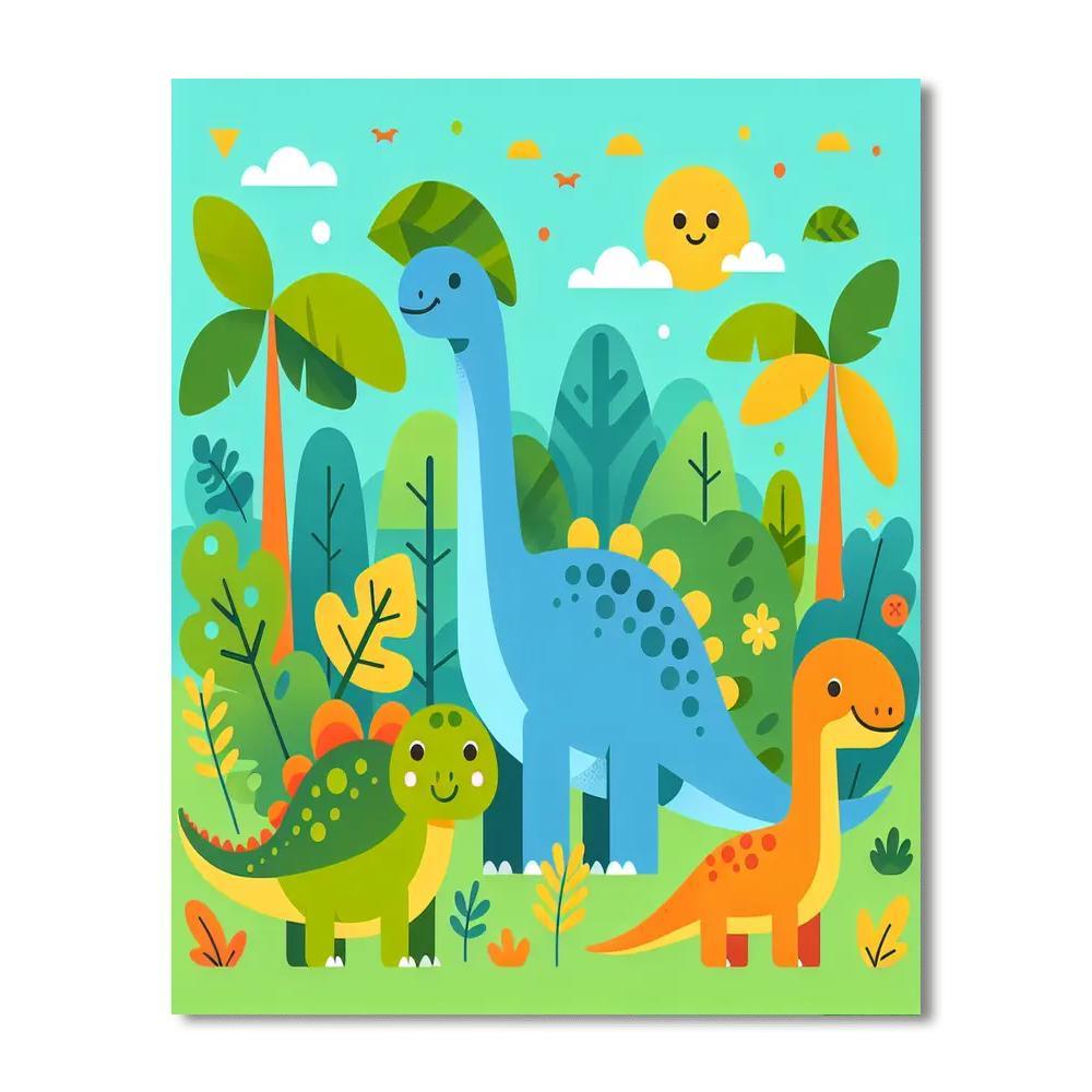 Jurassic Jungle Journey Numbered Painting Kits