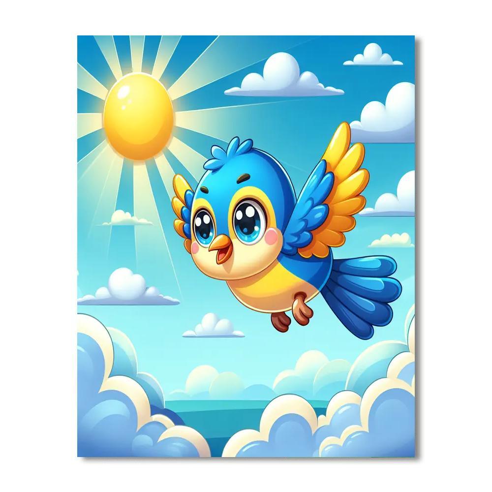 Brave Bluebird Painting By Numbers Kit
