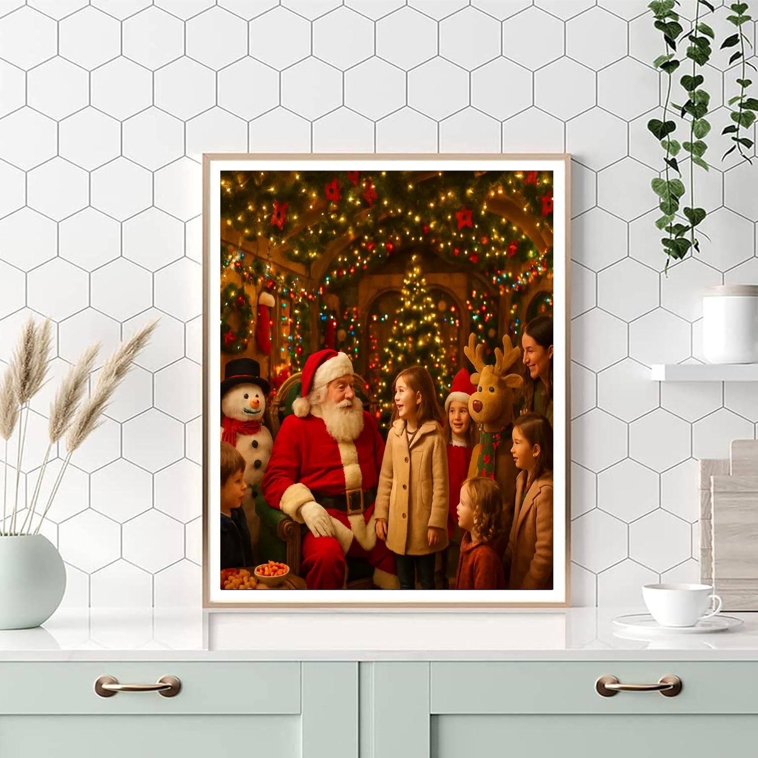 Harrods Christmas Grotto - England DIY Paint By Numbers