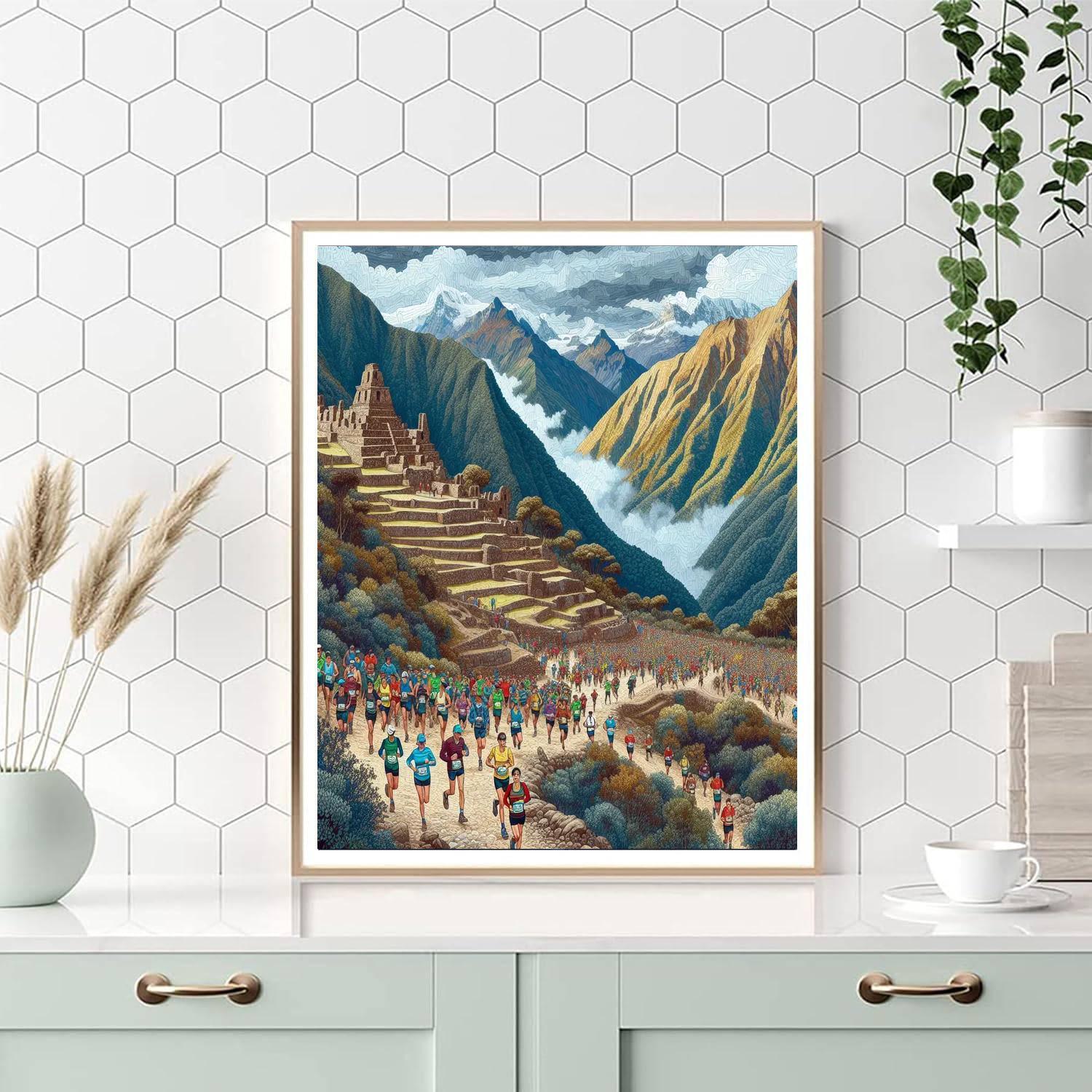 Inca Trail Marathon - Peru Paint By Numbers Art
