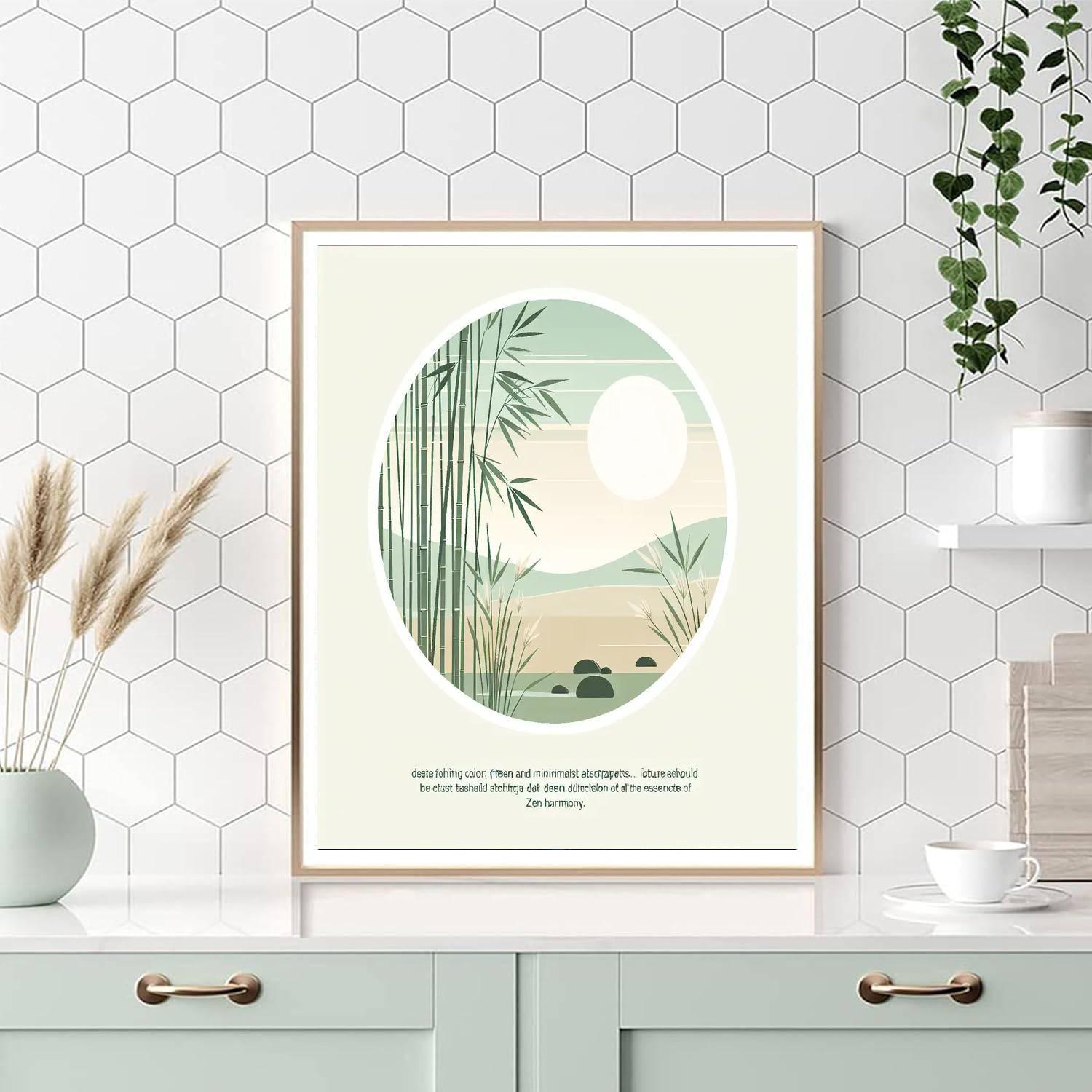 Zen Bamboo Serenity Painting Number Kit