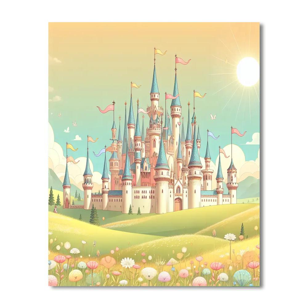 Charming Castle Discovery Painting By Numbers Kit