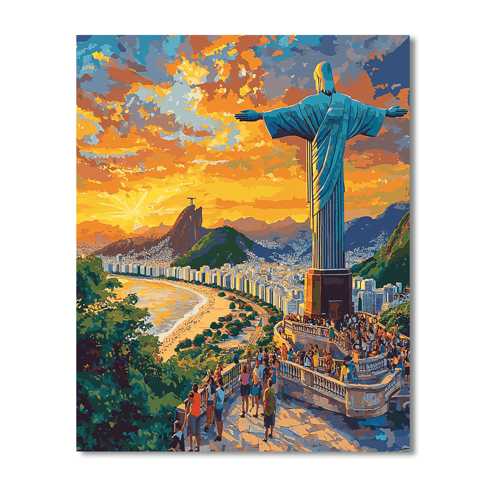 Christ The Redeemer DIY Paint By Numbers