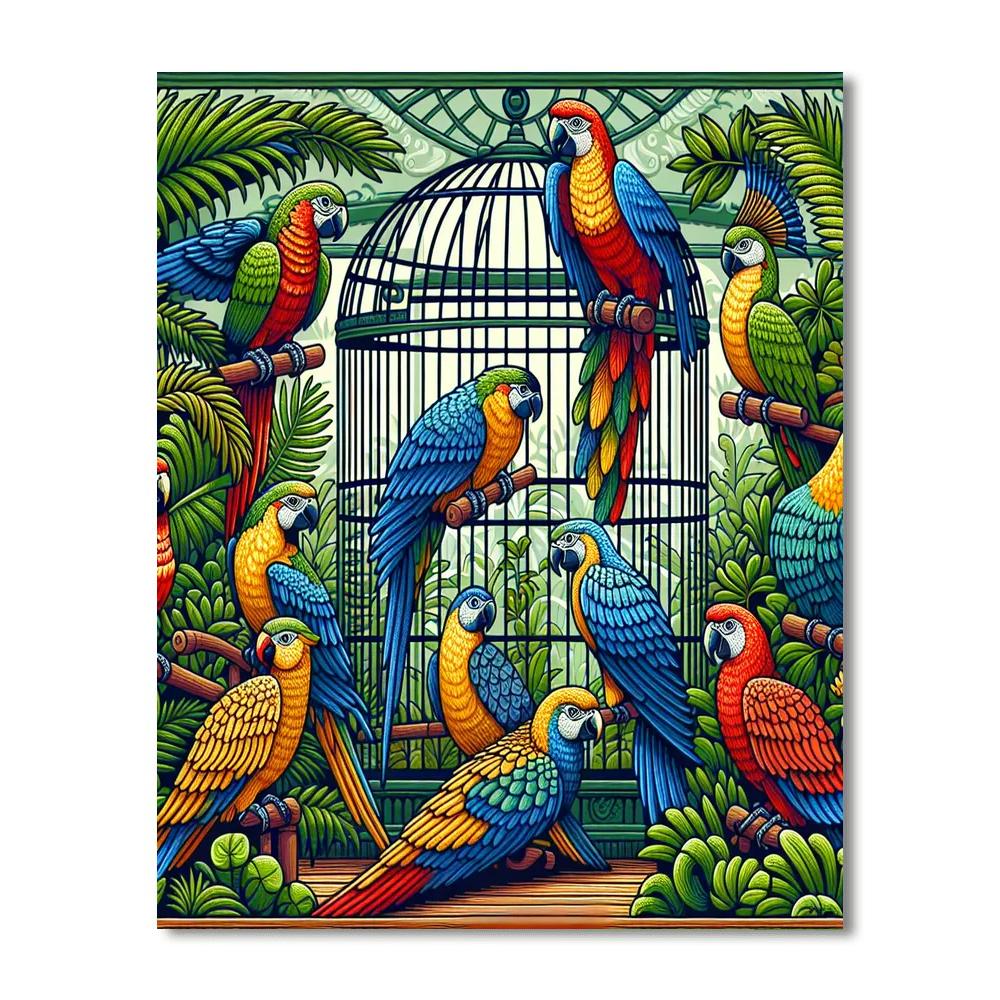 Artful Aviary Painting Number Kit
