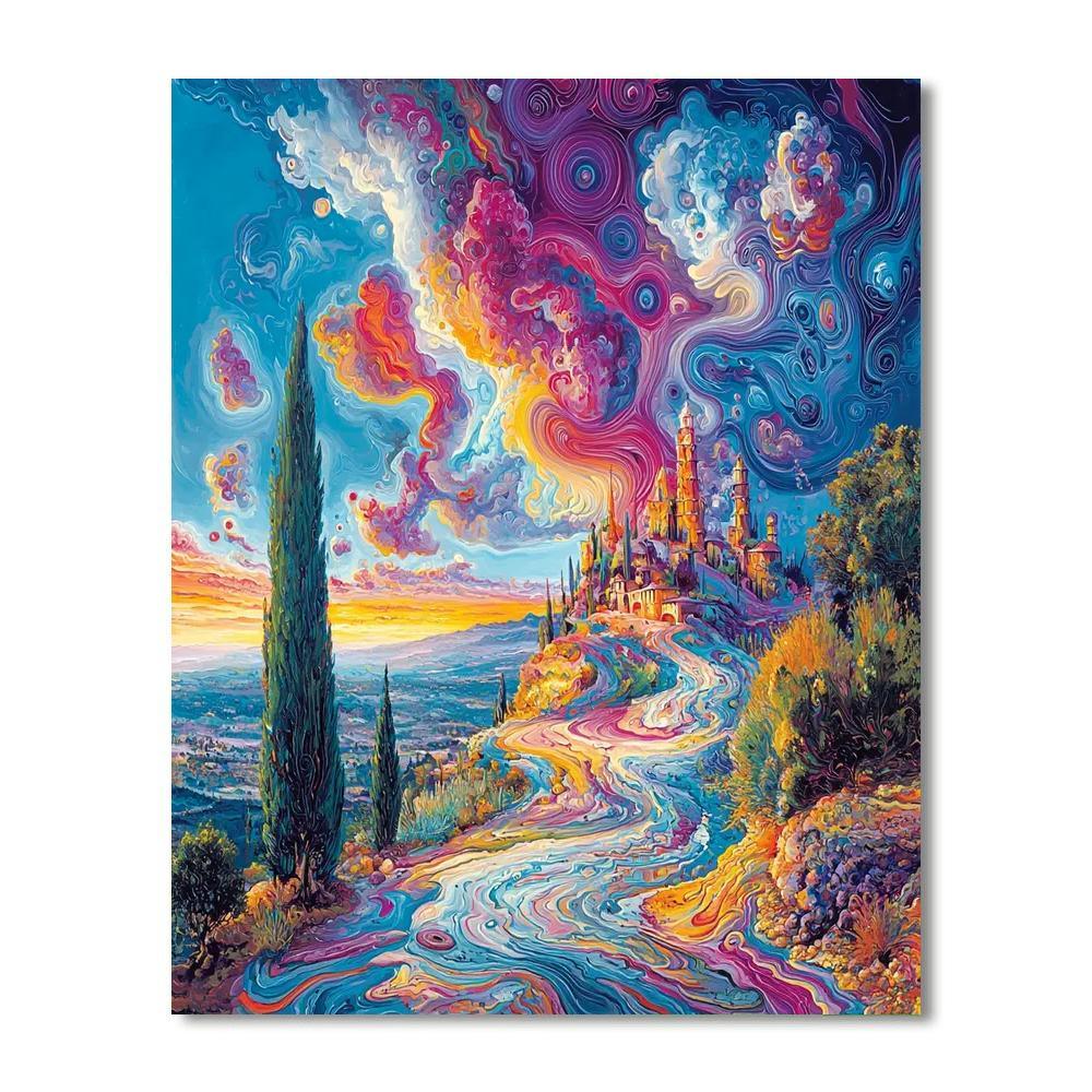 Salvador Dali Inspired Dali's Infinite Horizon  Numbered Painting Kits
