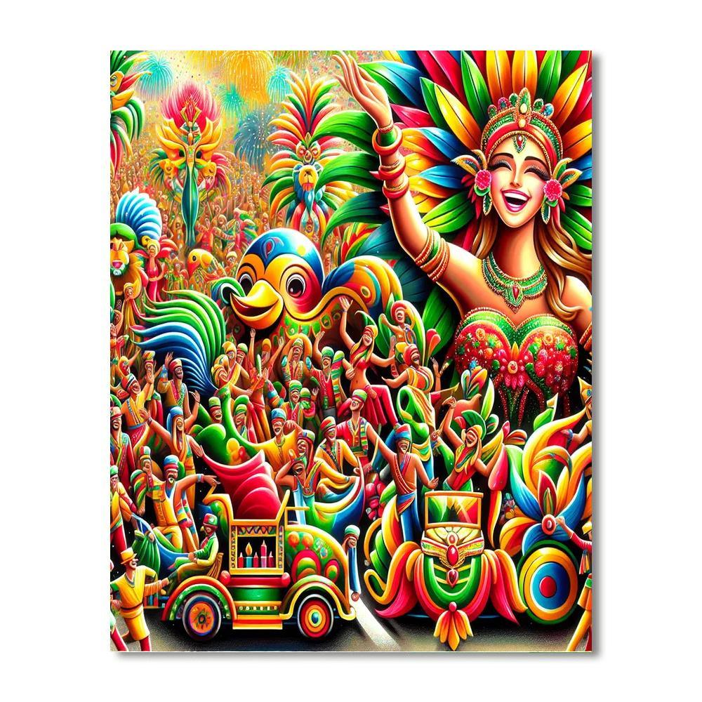 Colorful Festival Parade Paint By Numbers