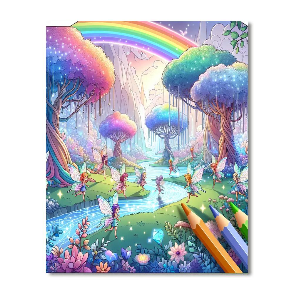 Fantasy Fairyland Dream Paint By Color