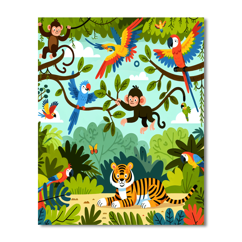 Magical Jungle Paint By Number