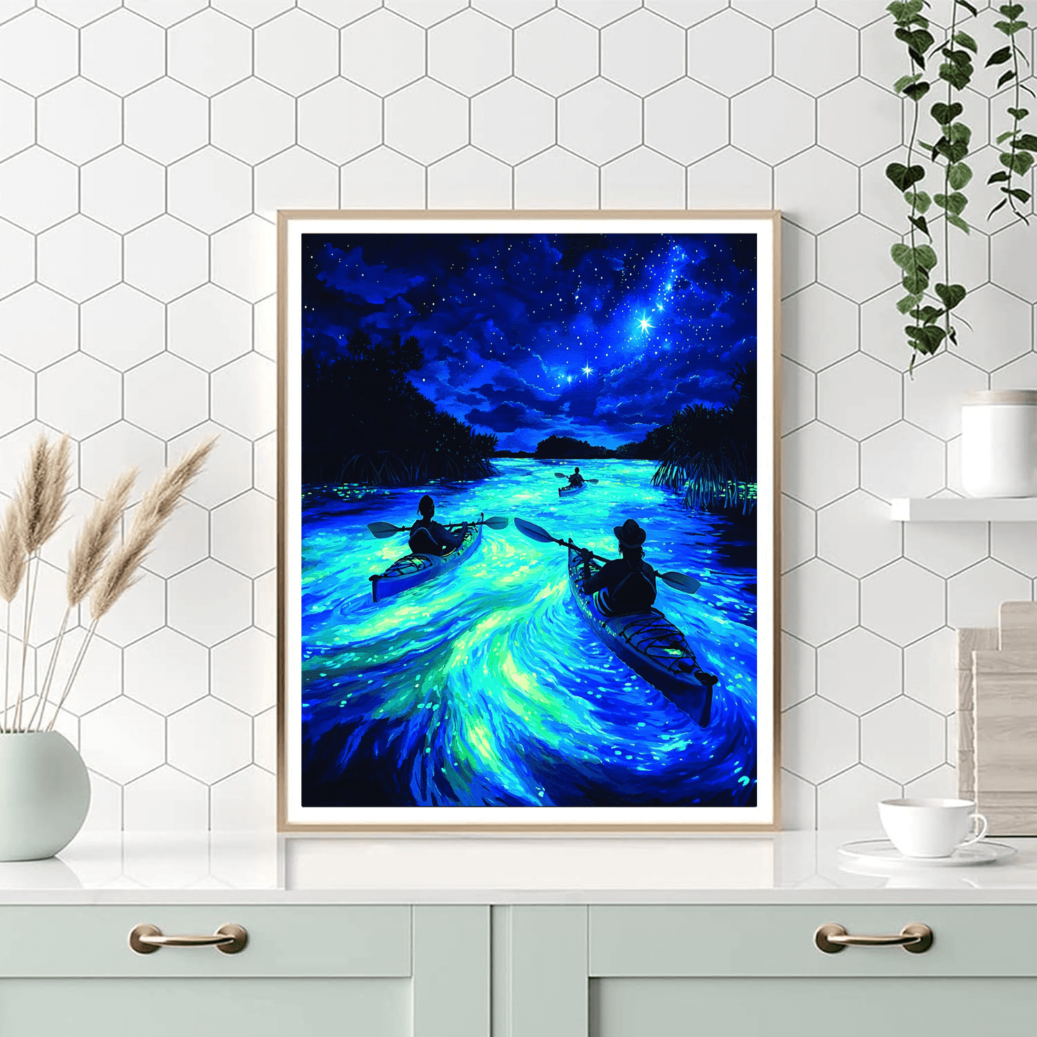 Bioluminescent Bay - Vieques, Puerto Rico DIY Paint By Numbers