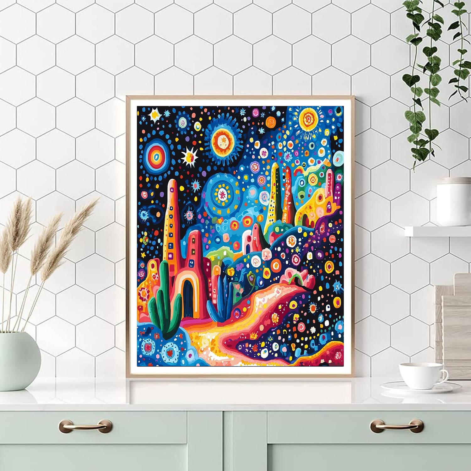 Paul Klee Inspired Fanciful Landscapes  Painting Number Kit