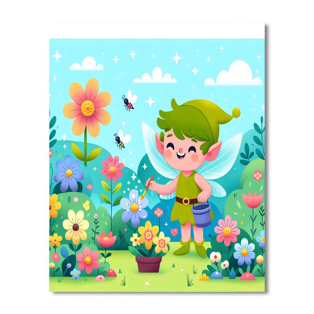 Garden Pixie Paint By Color
