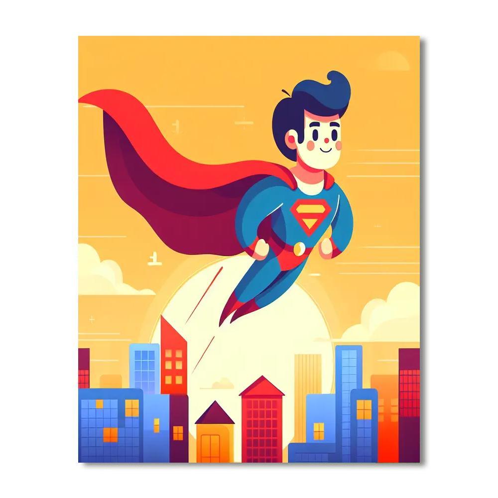 Gallant Superhero Day Paint By Number
