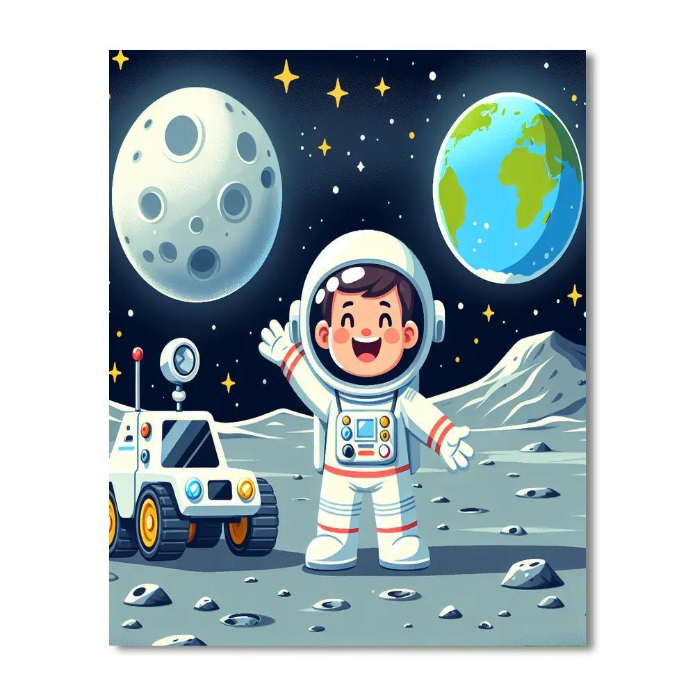 Lunar Adventure Voyage Number Painting