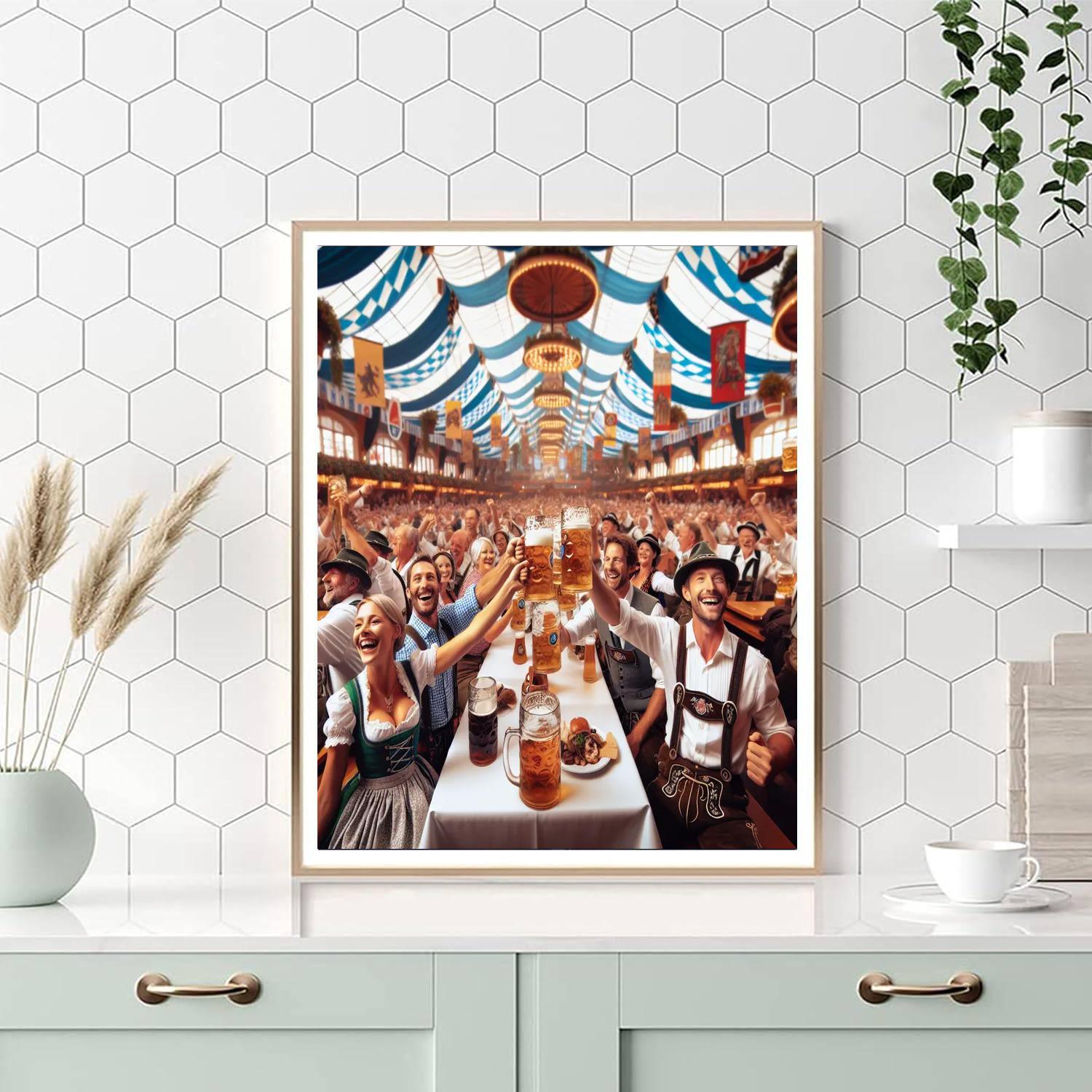 Oktoberfest In Munich Painting Number Kit