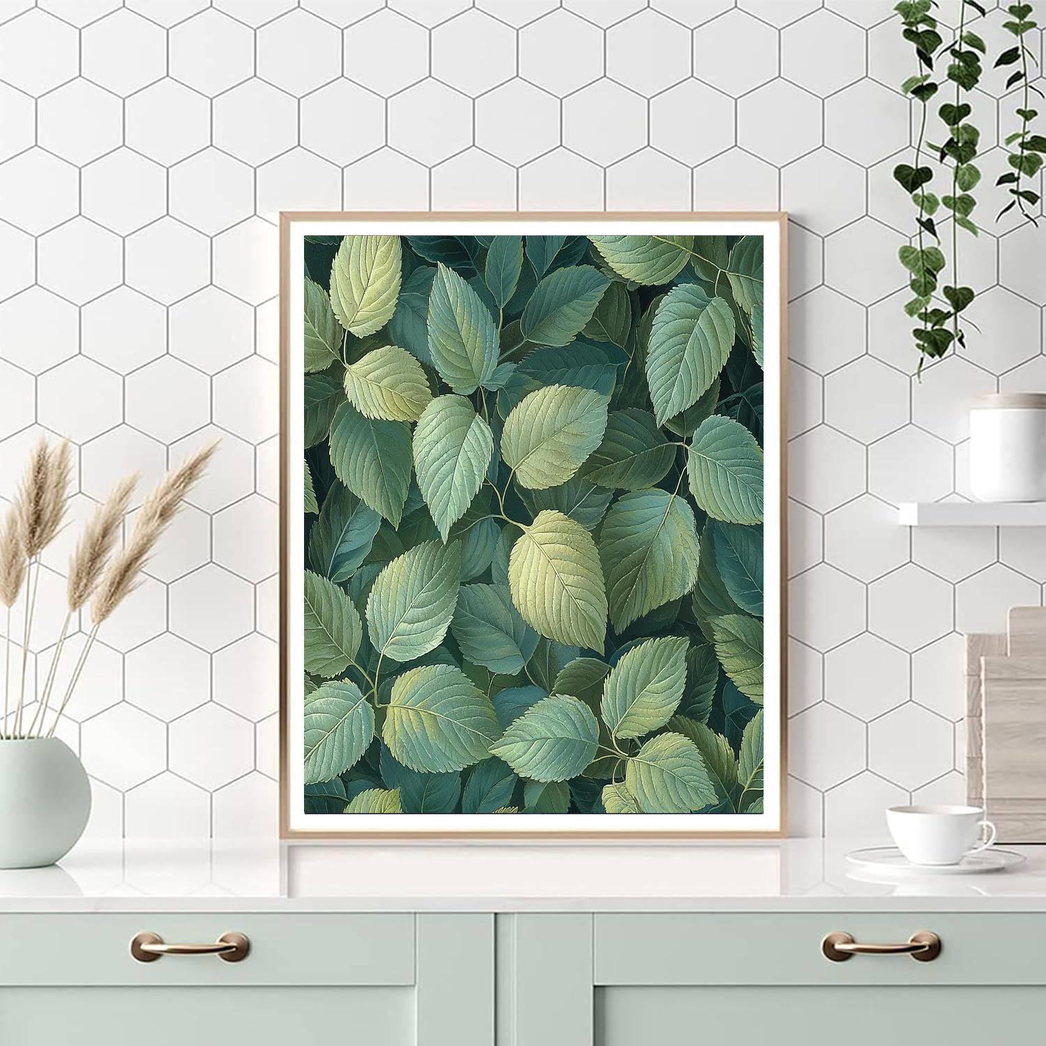 Leonardo Da Vinci Inspired Harmony Of Leaves  Paint By Numbers Kits