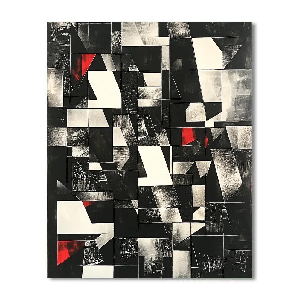 Kazimir Malevich Inspired Spatial Reflections  Paint By Color