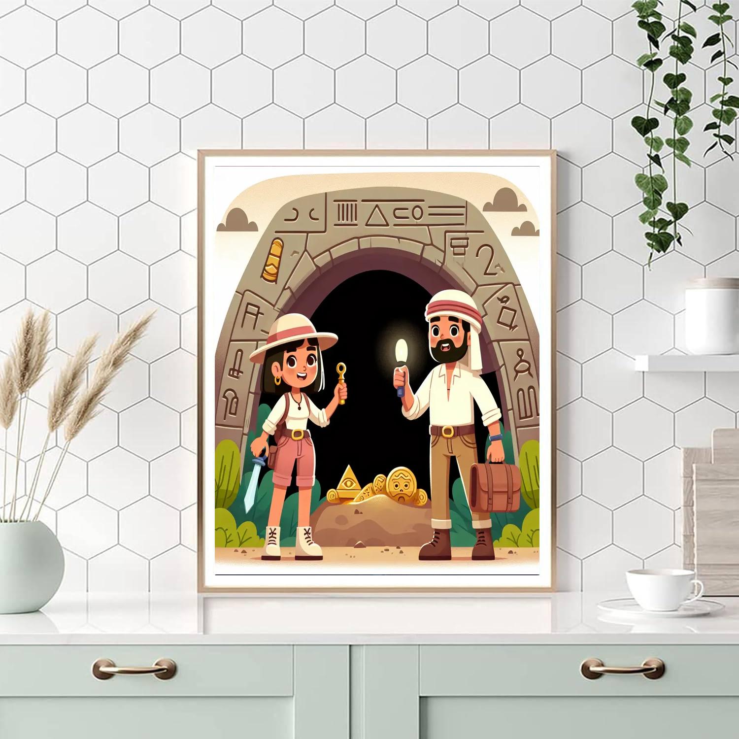 Mystery Of The Hidden Cave Number Painting