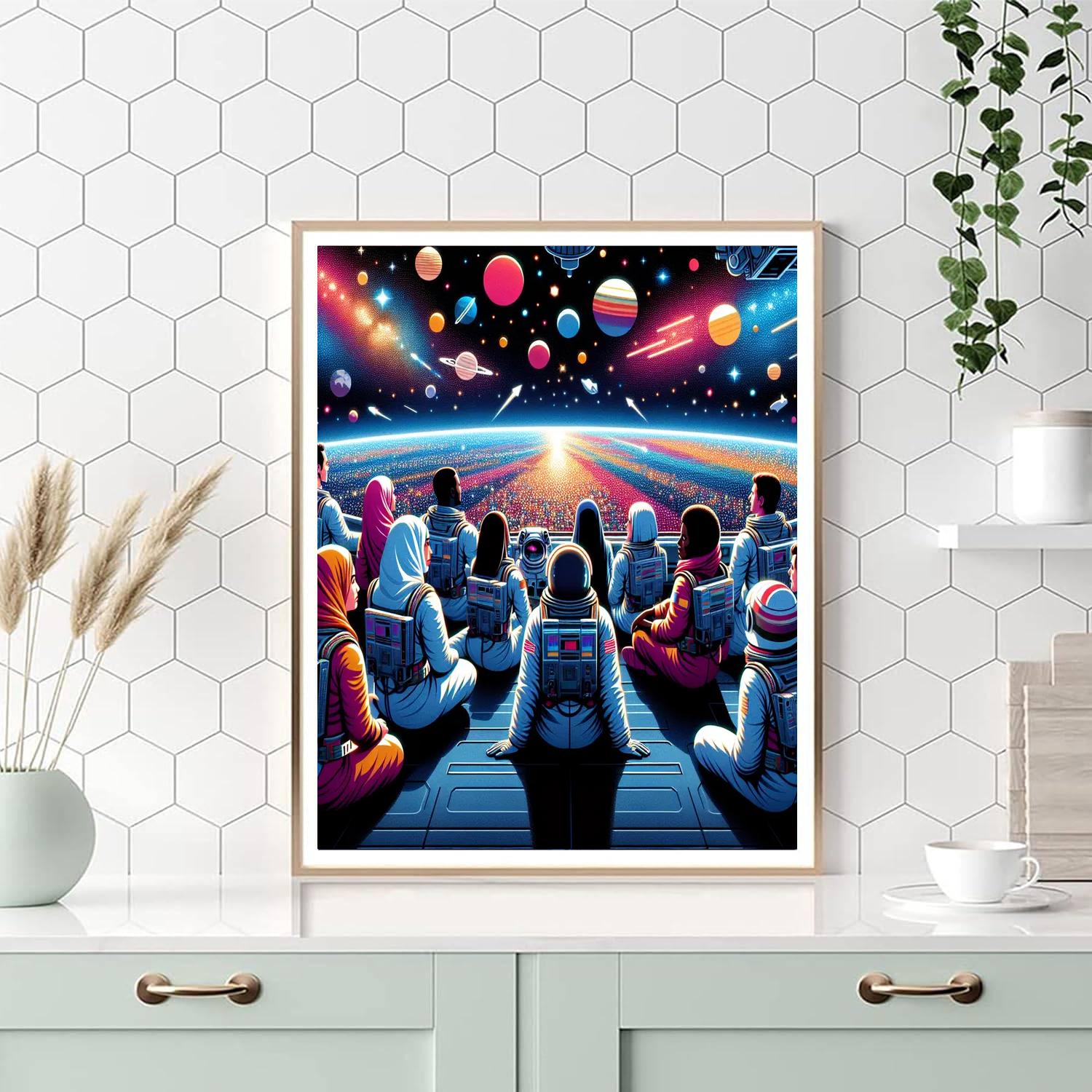 Galactic Adventure Crew Painting Number Kit