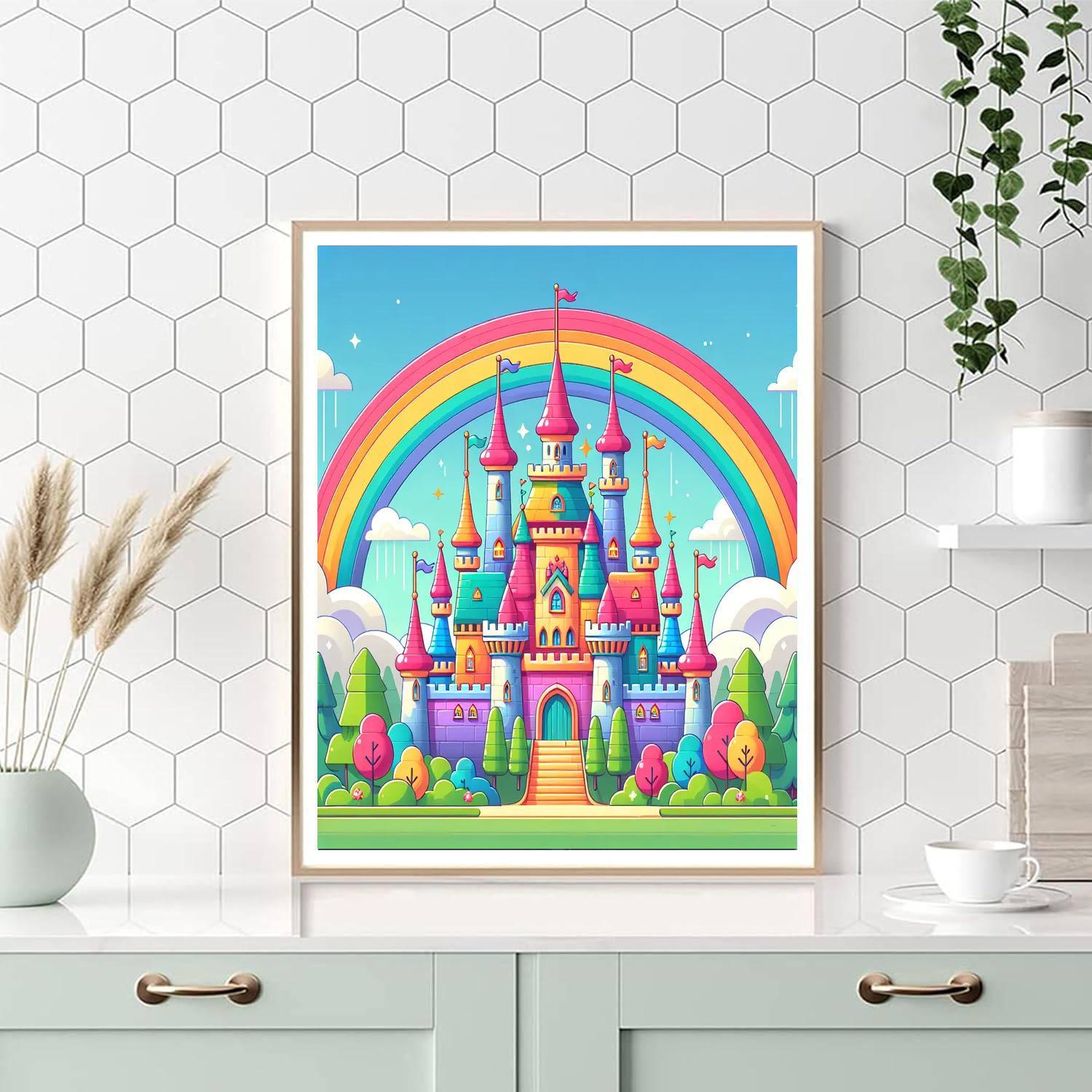 Wondrous Fairy Tale Castle Paint By Numbers Kits