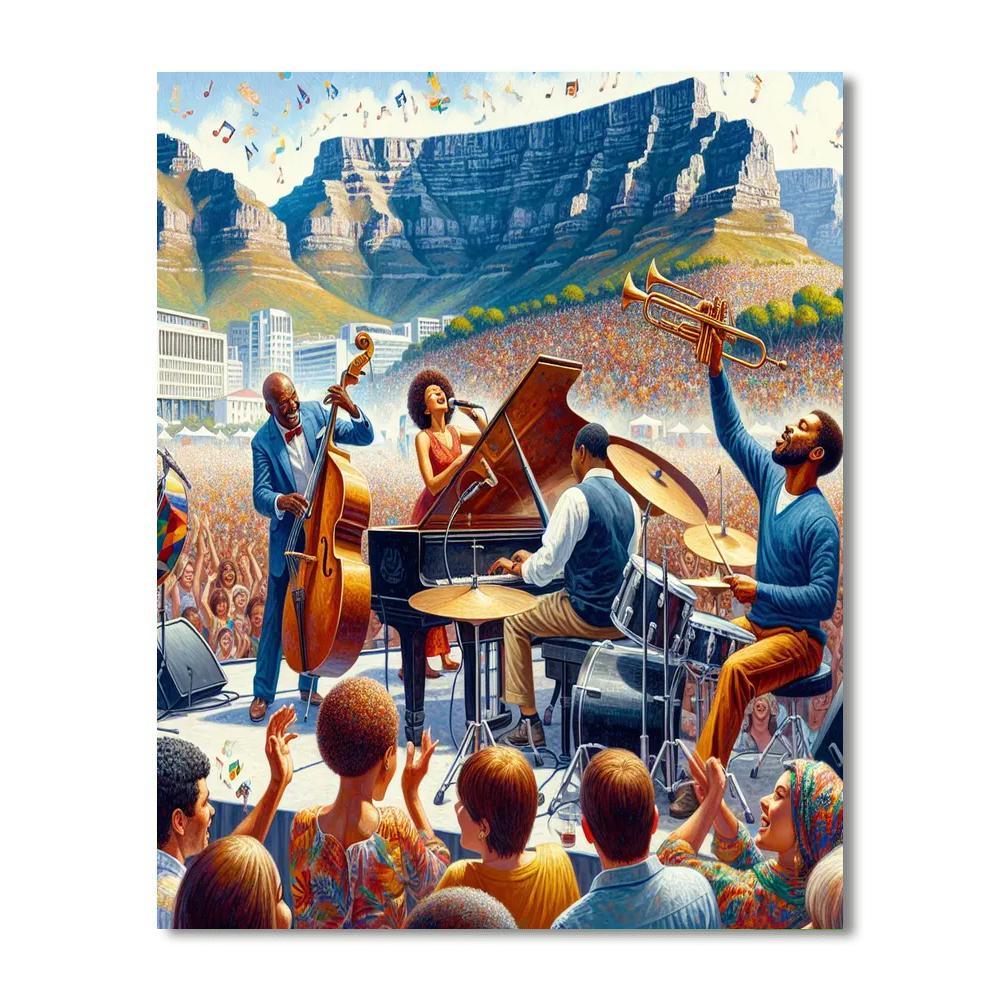 Cape Town International Jazz Festival - Cape Town, South Africa Numbered Painting Kits