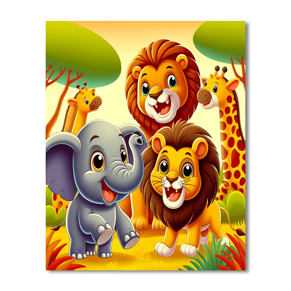 Animal Friends Painting By Numbers Kit